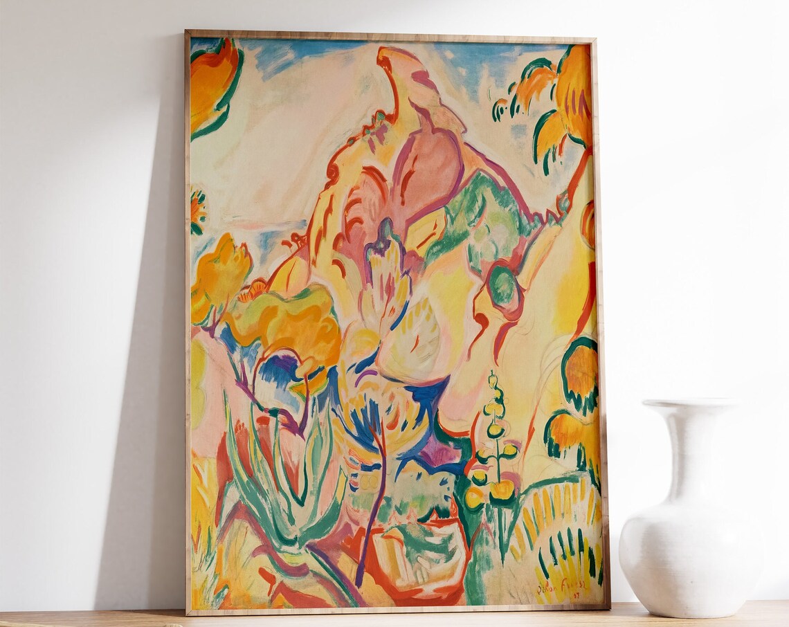 Othon Friesz Landscape in La Ciotat, Fauvist Art Print