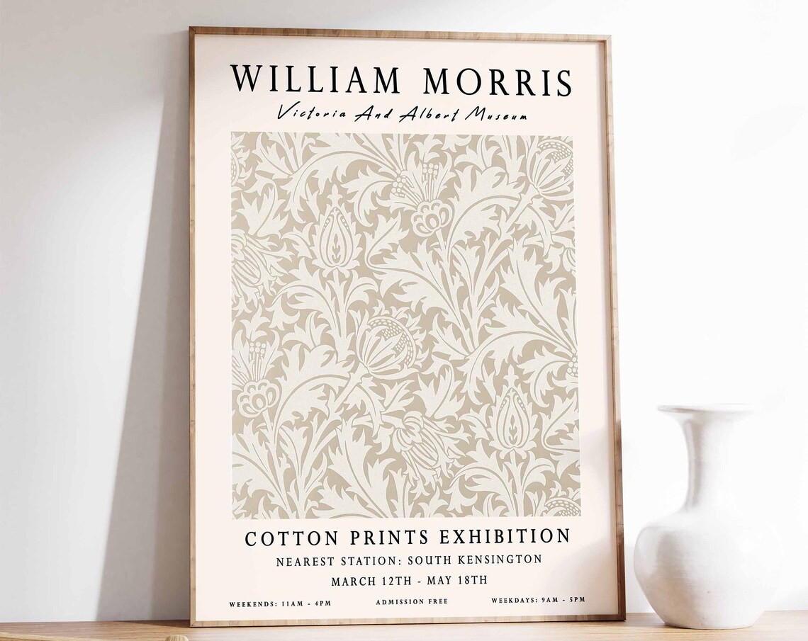 William Morris Vintage Floral Botanical Poster