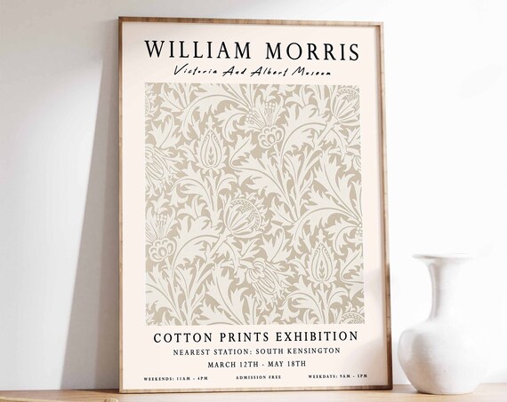 William Morris Vintage Floral Botanical Poster