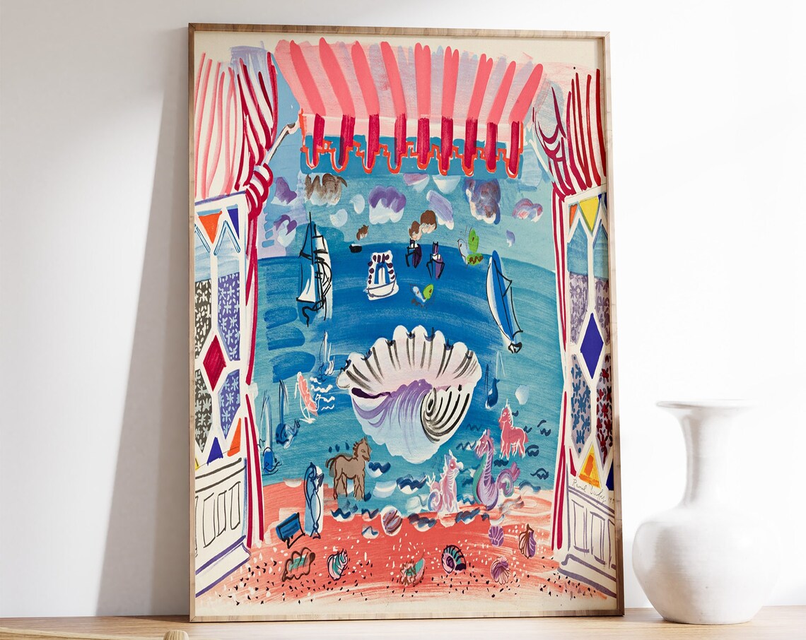 Raoul Dufy Rideau De Theatre Fauvist Art Print