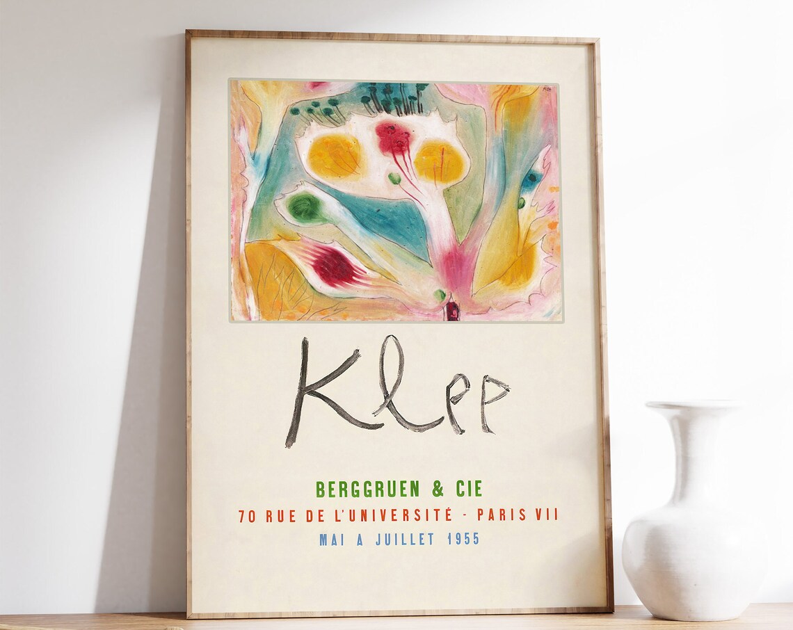 Paul Klee Tropical Blossom Exhibition Poster