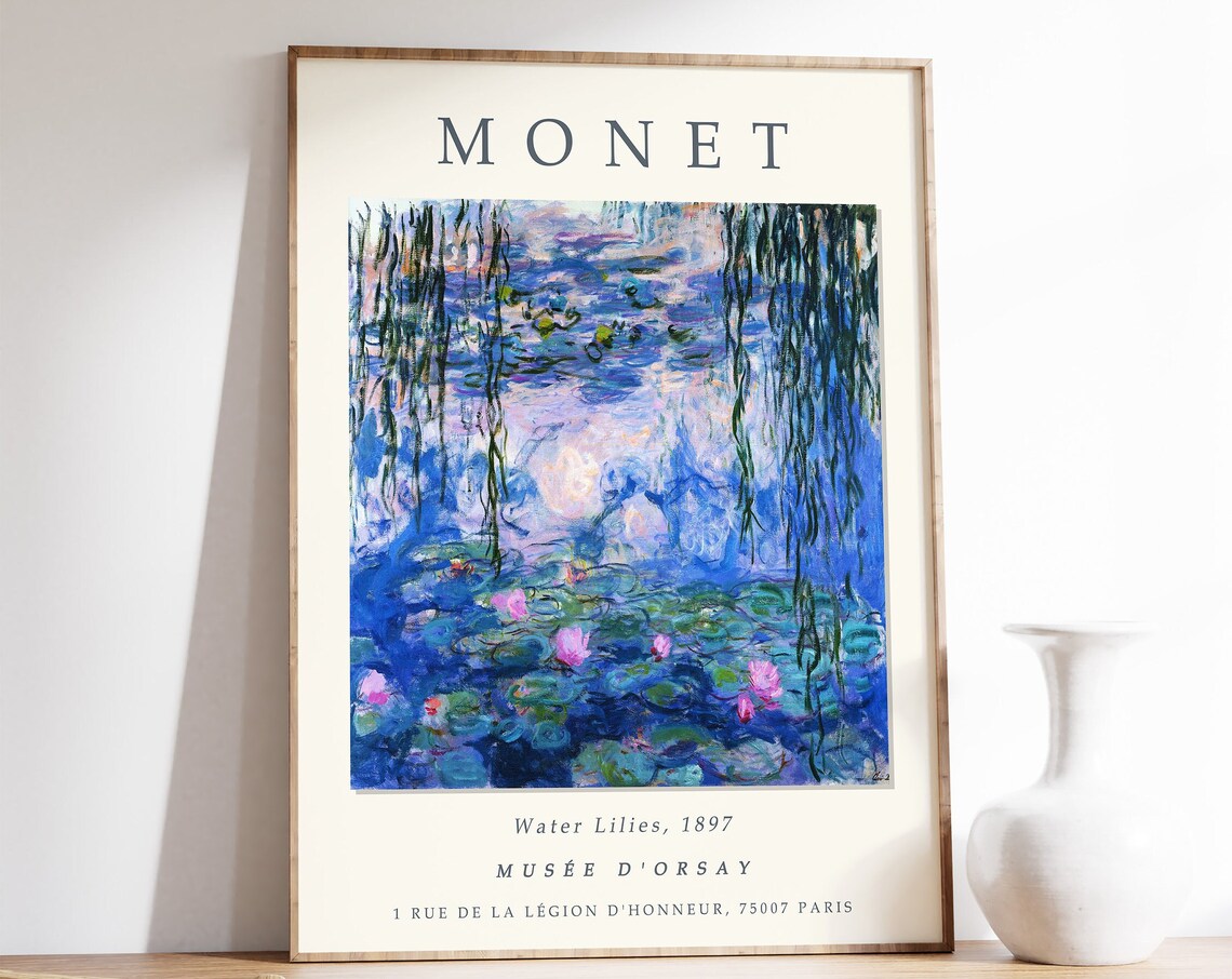 Claude Monet Vintage Nature Decor Wall Art Print