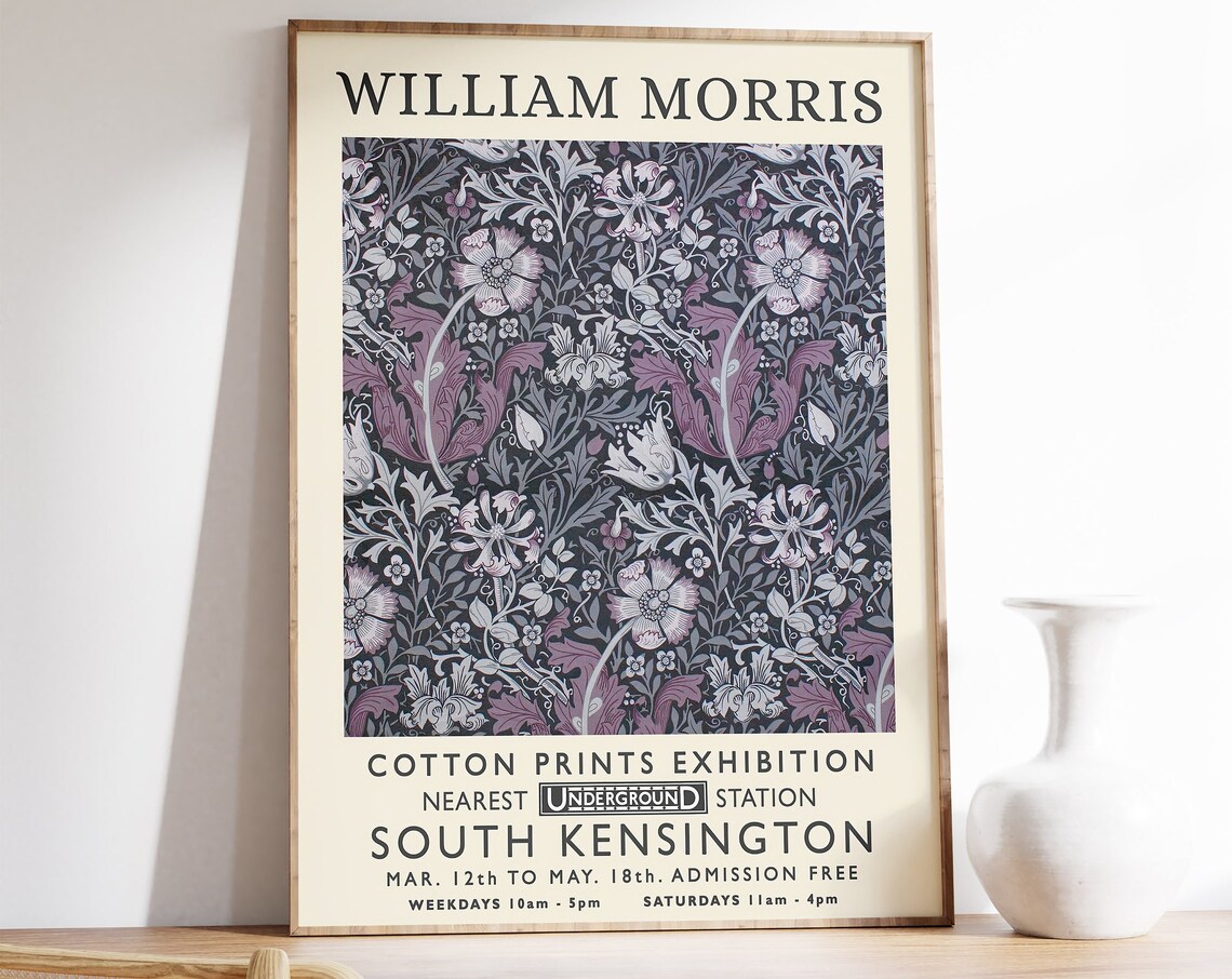 William Morris Vintage Botanical Floral Art Print