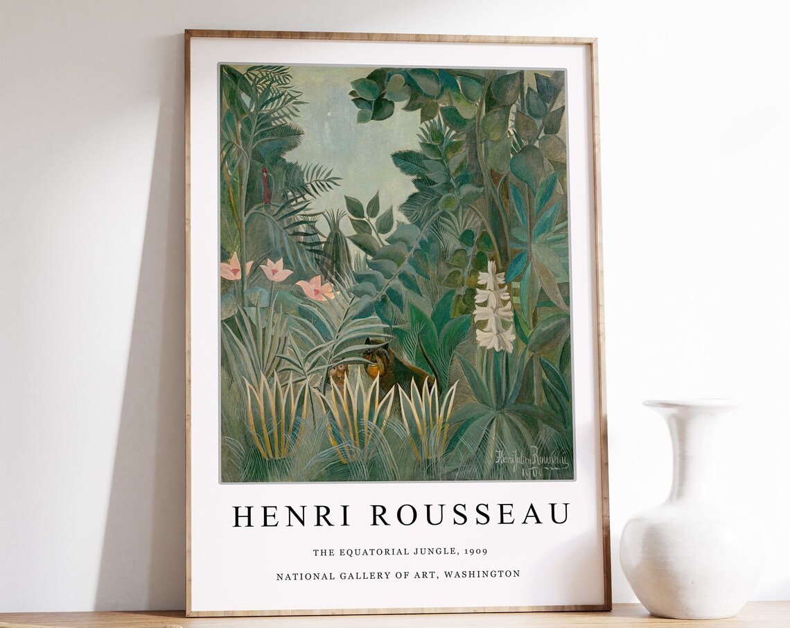 Henri Rousseau The Equatorial Jungle Art Print