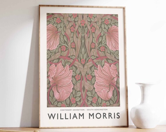 William Morris Floral Decor Vintage Art Print