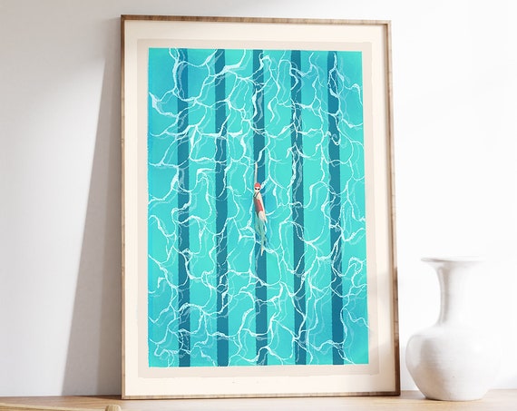 Swimming Pool Summer Art Print