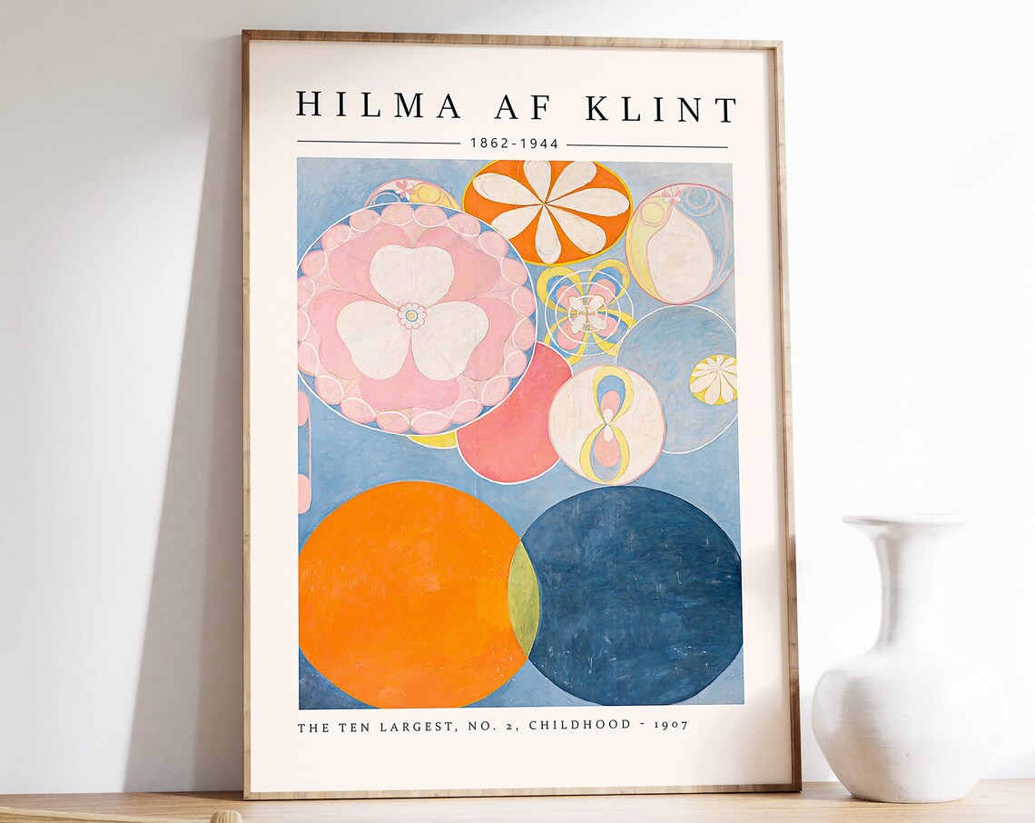 Hilma af Klint Ten Largest No 2 Childhood Abstract Circles Print
