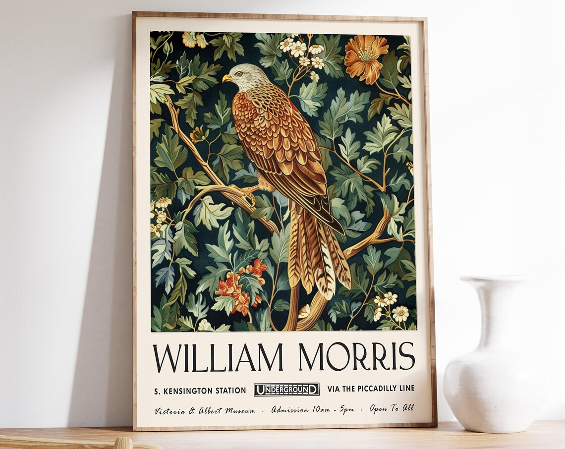 William Morris Exhibition Poster, Kew Gardens Print