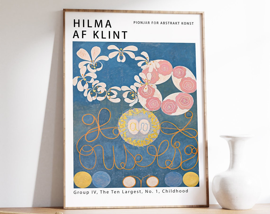 Hilma af Klint The Ten Largest No 1 Childhood Abstract Art Poster