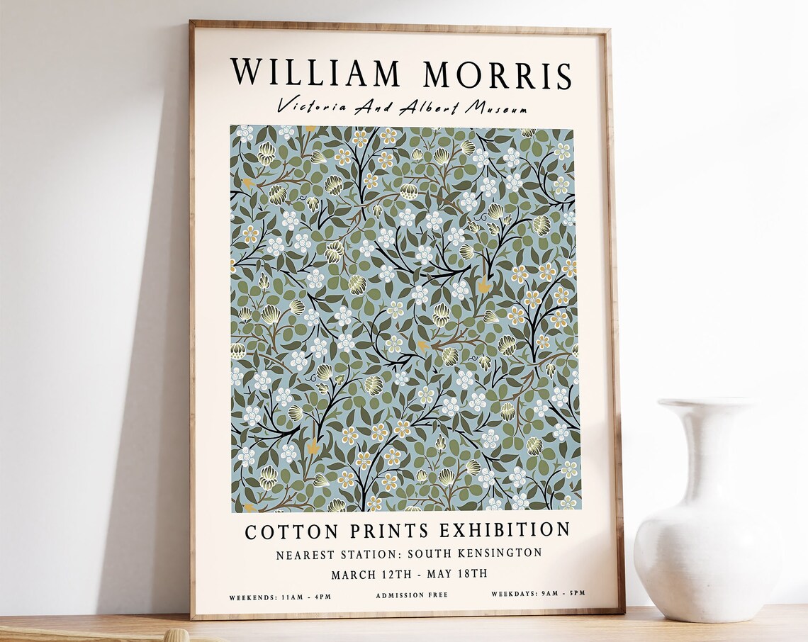 William Morris Exhibition Floral Wall Art Print