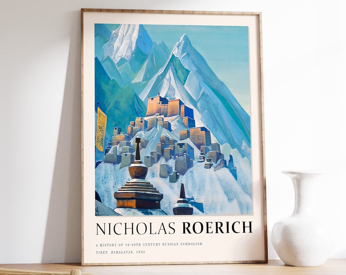 Vintage Nicholas Roerich Russian Art Poster
