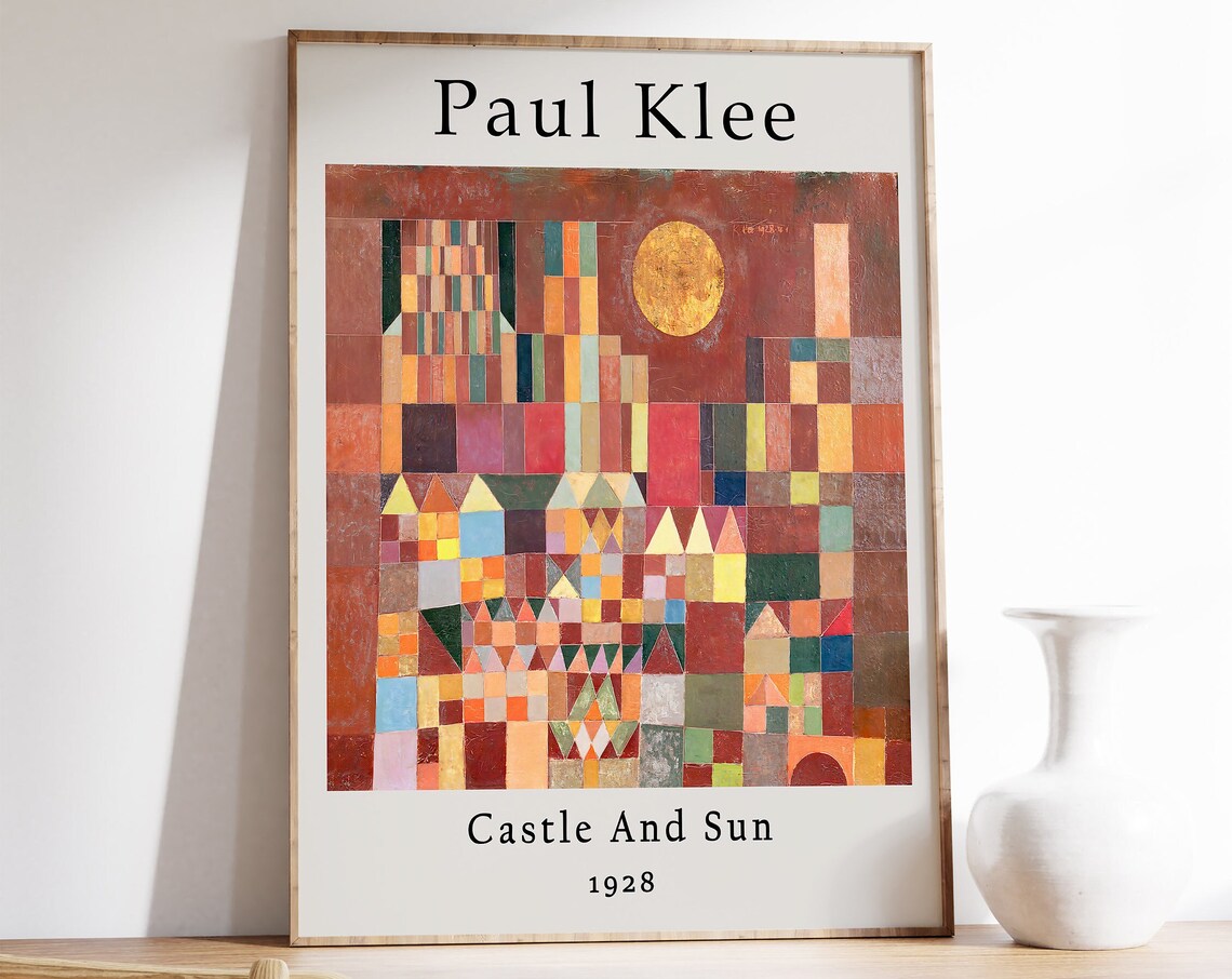 Paul Klee Castle And Sun Exhibition Poster
