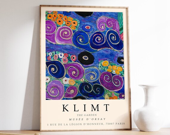 Gustav Klimt Poster The Garden Klimt Print Wall Art Decor Pattern Art Art Nouveau Vintage Art Print Gift Idea A1a2a3a4