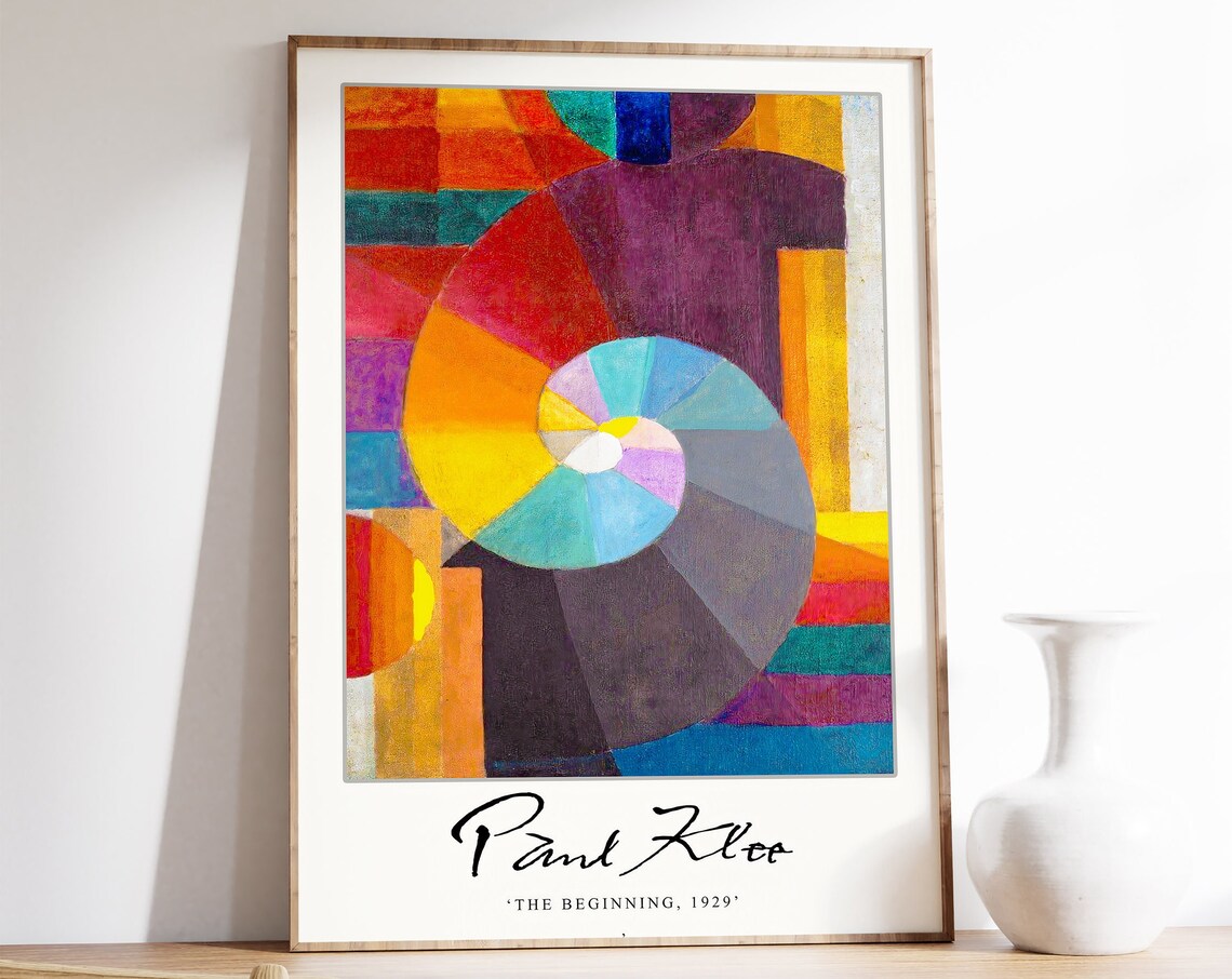 Paul Klee The Beginning Exhibition Art Print
