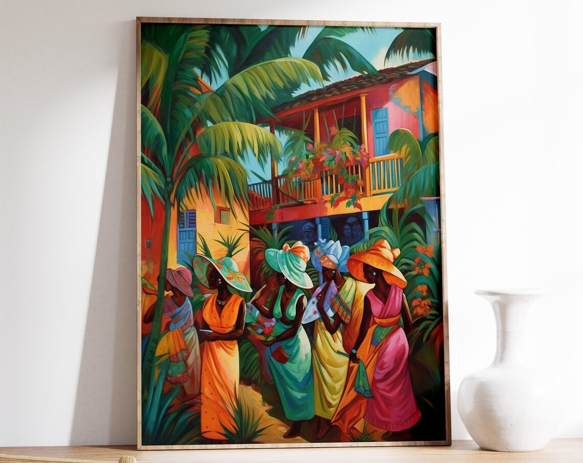 Caribbean Tropical Scenery Poster Print
