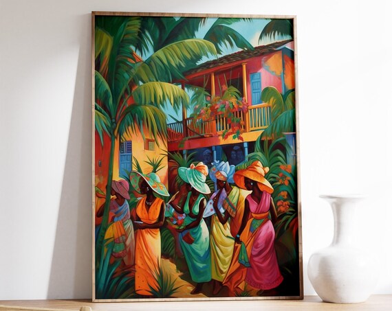 Caribbean Tropical Scenery Poster Print