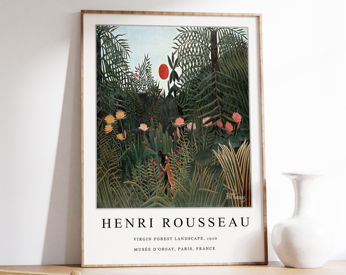 Henri Rousseau Virgin Forest Landscape 1910 Jungle Gallery Poster