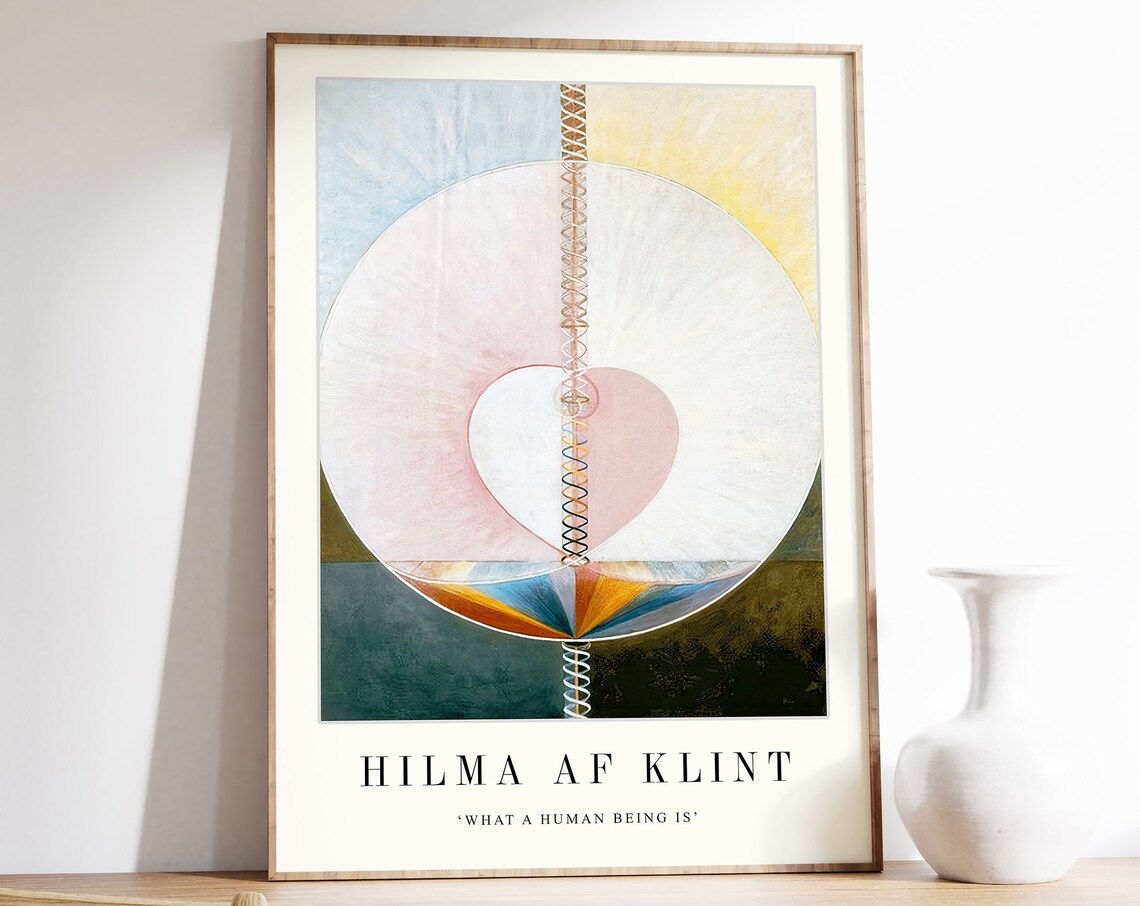 Hilma Af Klint Exhibition Poster, Bauhaus Abstract Print