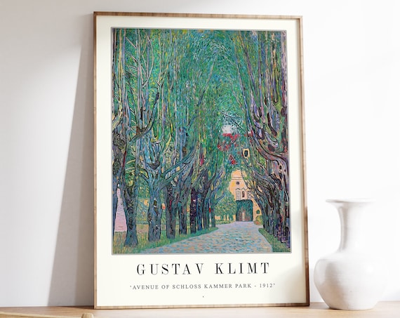 Gustav Klimt Avenue of Schloss Kammer 1912 Tree Avenue Poster