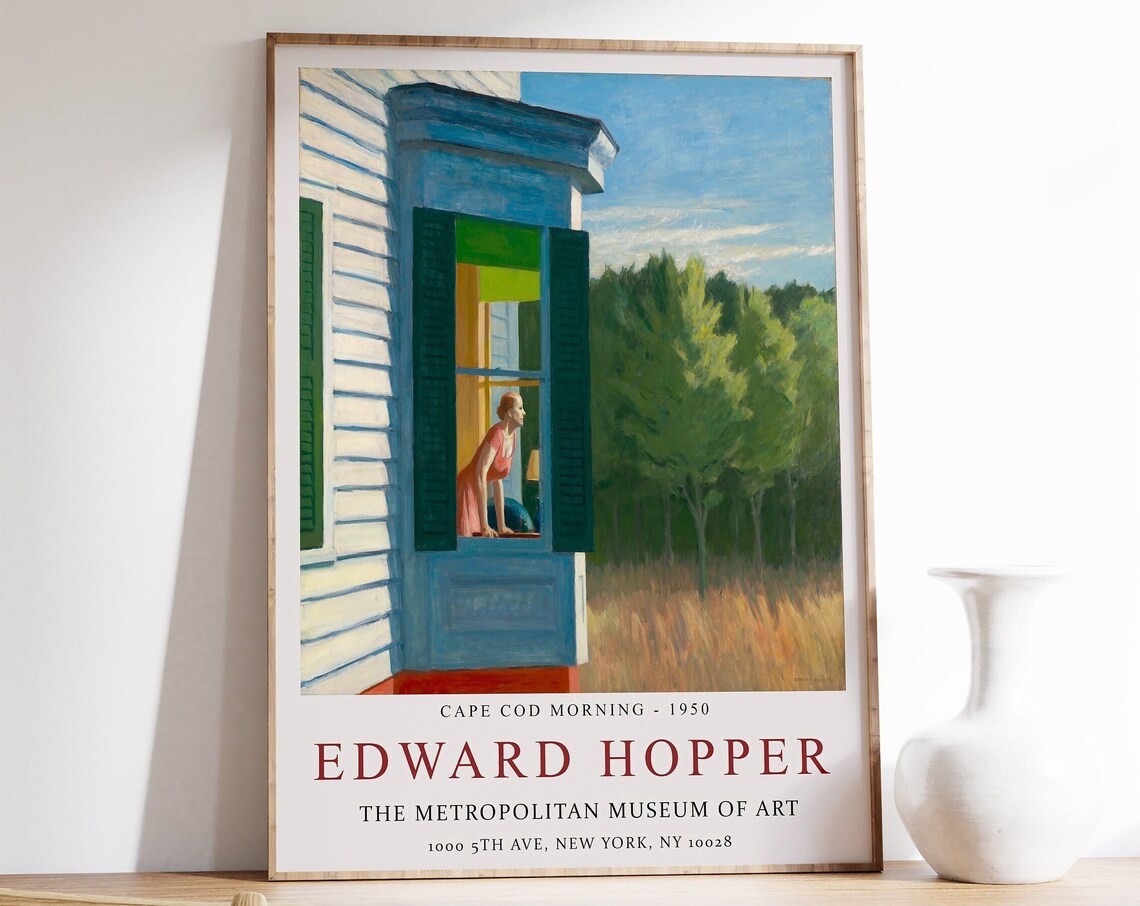 Edward Hopper Cape Cod Morning Exhibition Poster