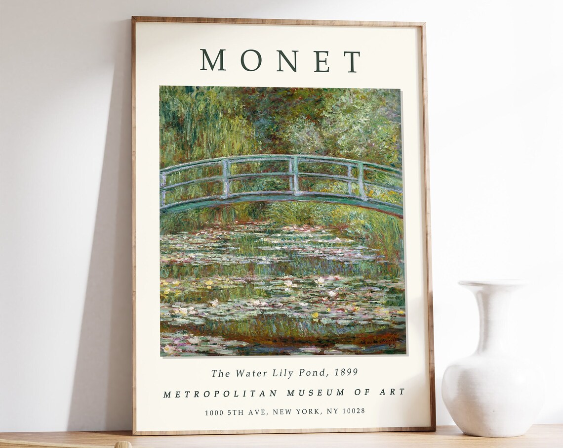 Claude Monet Water Lilies Nature Poster Print