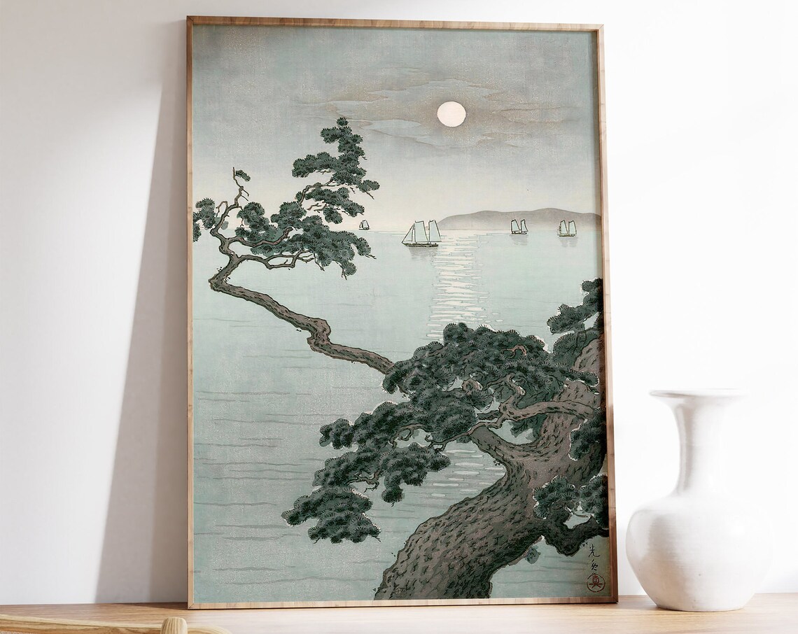 Hasui Kawase Nature and Sea Travel Poster