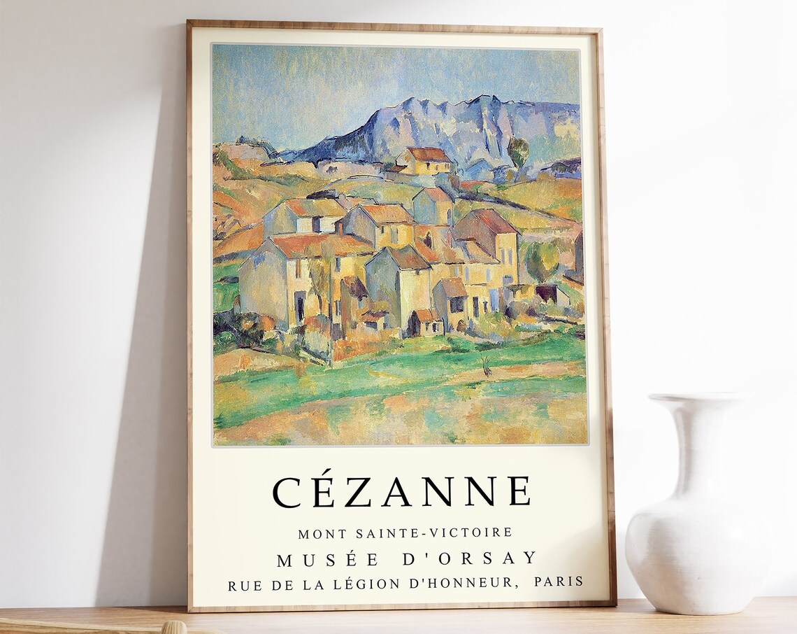 Paul Cezanne Mont Sainte Victoire Exhibition Art Print