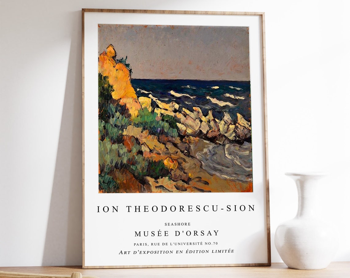 Ion Theodorescu Sion Seashore Musee Dorsay Impressionist Art Poster