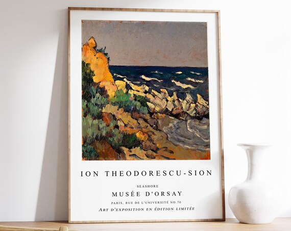 Ion Theodorescu Sion Exhibition Poster Seashores French Expressionist Print Sea Poster Fauvist Wall Art Scenery Nature A1a2a2a3