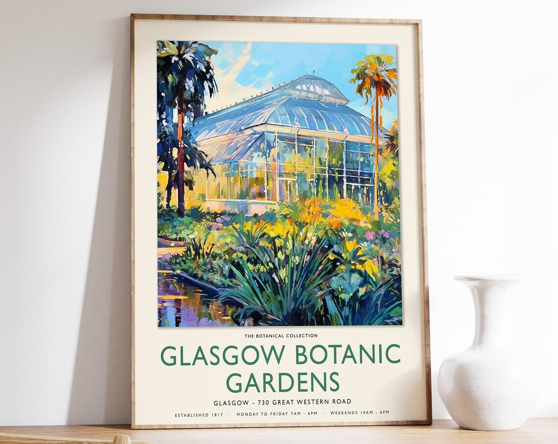 William Morris Glasgow Botanical Gardens Art Print