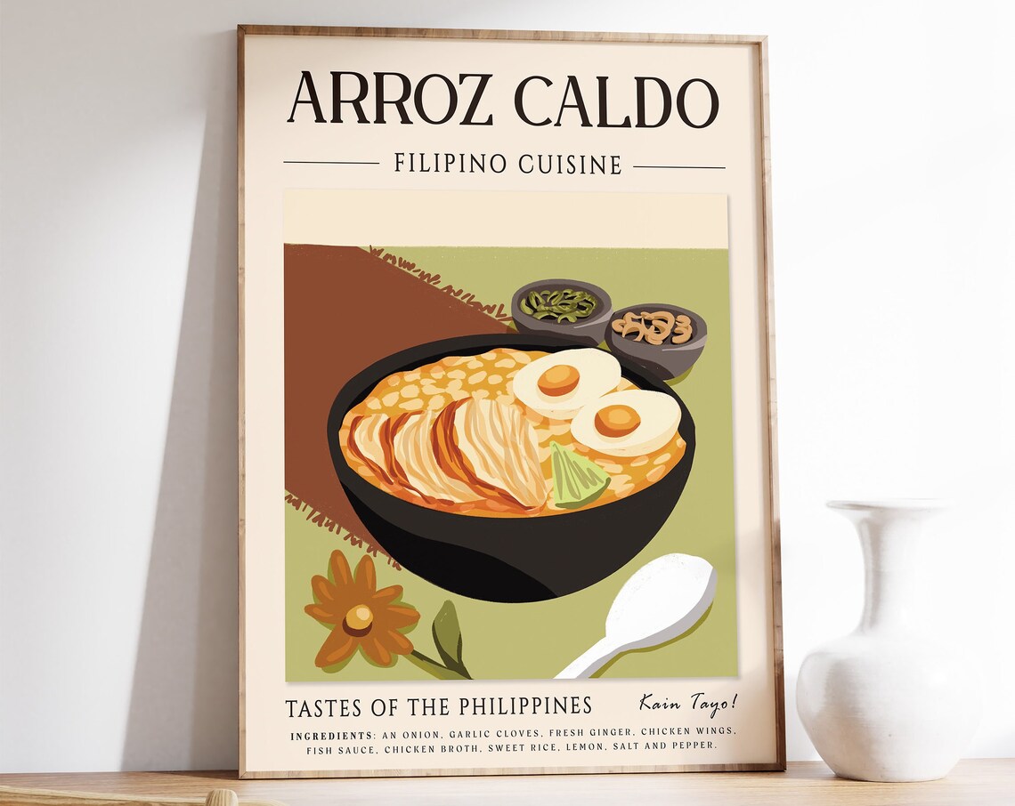 Arroz Caldo Filipino Cuisine Rice Porridge Comfort Food Art Poster