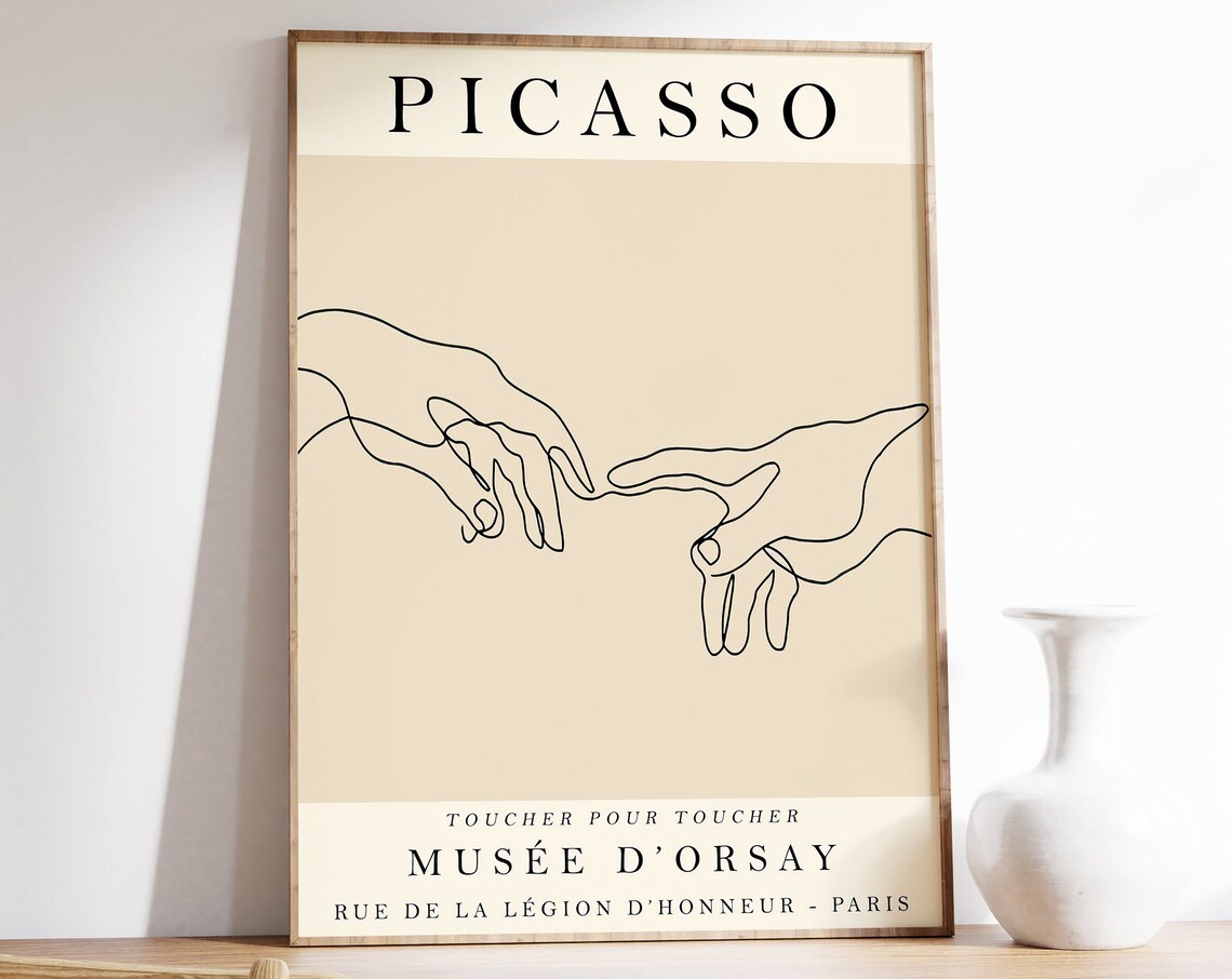 Picasso Toucher Pour Toucher Exhibition Art Print