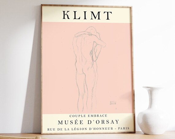 Gustav Klimt Exhibition Poster Bedroom Poster Print