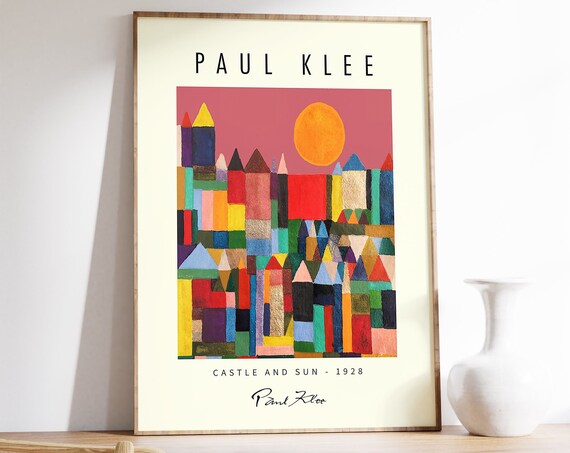 Paul Klee Castle And Sun Art Print, Abstract Decor