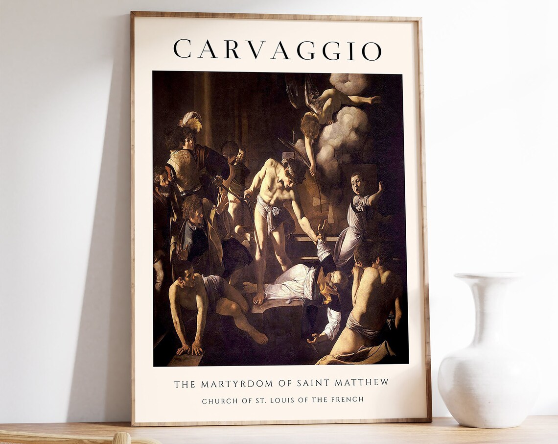 Caravaggio The Martyrdom Of Saint Matthew Art Print