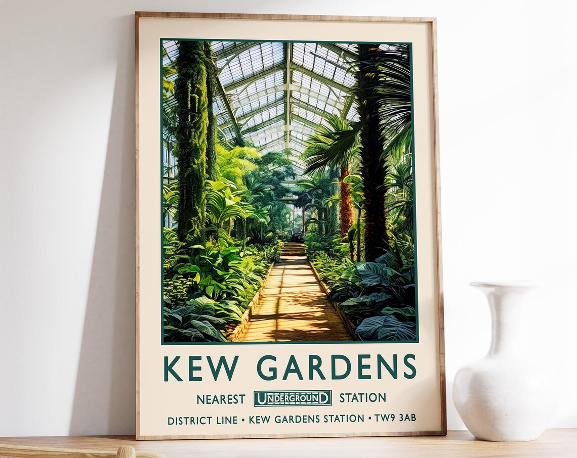 Kew Gardens Botanical Gardens Poster Print