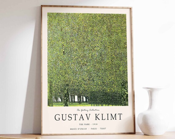 Gustav Klimt Art Print The Park Gustav Klimt Poster Art Nouveau Modern Art Wall Art Floral Art Gustav Klimt Gift