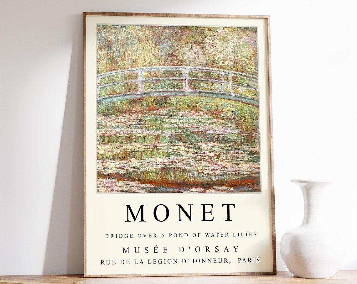 Claude Monet Exhibition Garden Scenery Wall Art Print - Image 4