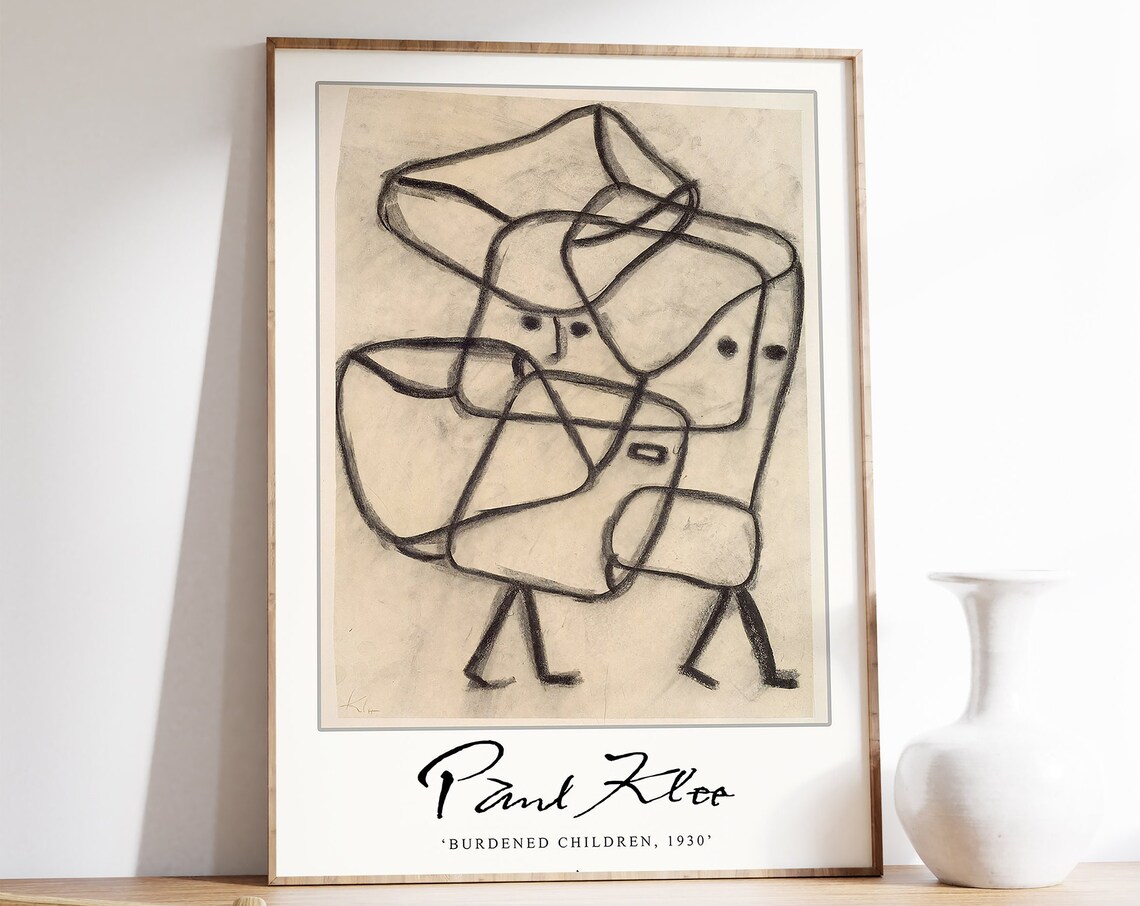 Paul Klee Burdened Children Exhibition Poster