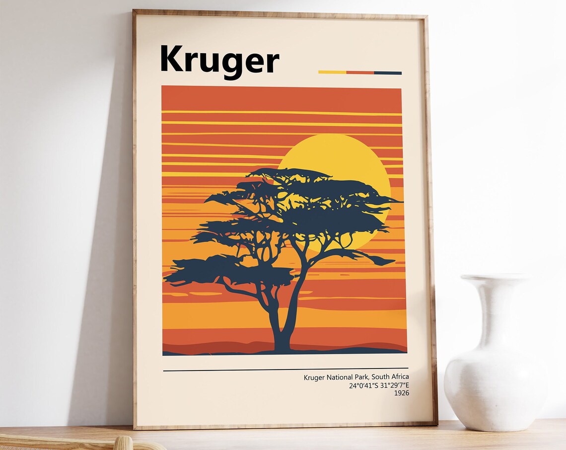 Kruger National Park Nature Travel Art Print