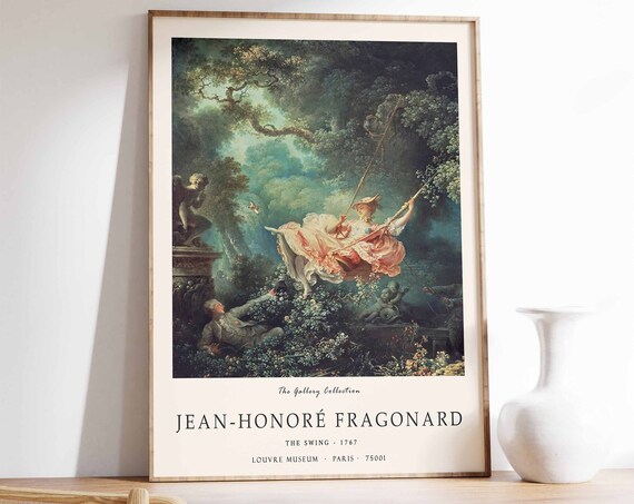 Fragonard The Swing Exhibition Poster, Art Print