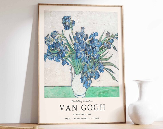 Van Gogh Poster The Starry Night Van Gogh Print Landscape Art Exhibition Print Van Gogh Decor Floral Wall Art Famous Artwork Poster