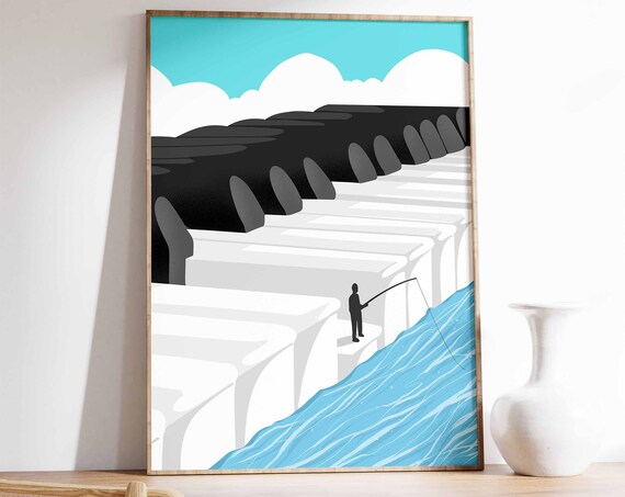 Music Piano Retro Music Poster, Vintage Gift Print