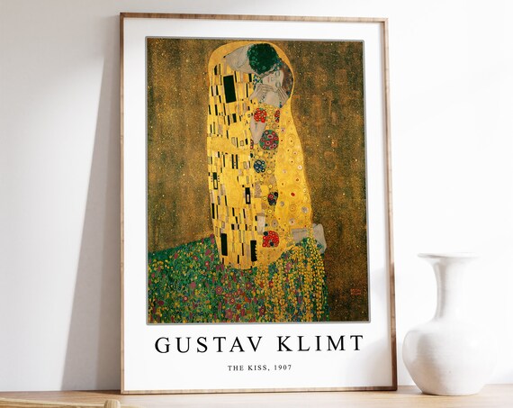 Gustav Klimt Poster Gallery Quality Print The Kiss Art Nouveau Modern Art Wall Decor Floral Art Gift Ideas A1a2a3a4