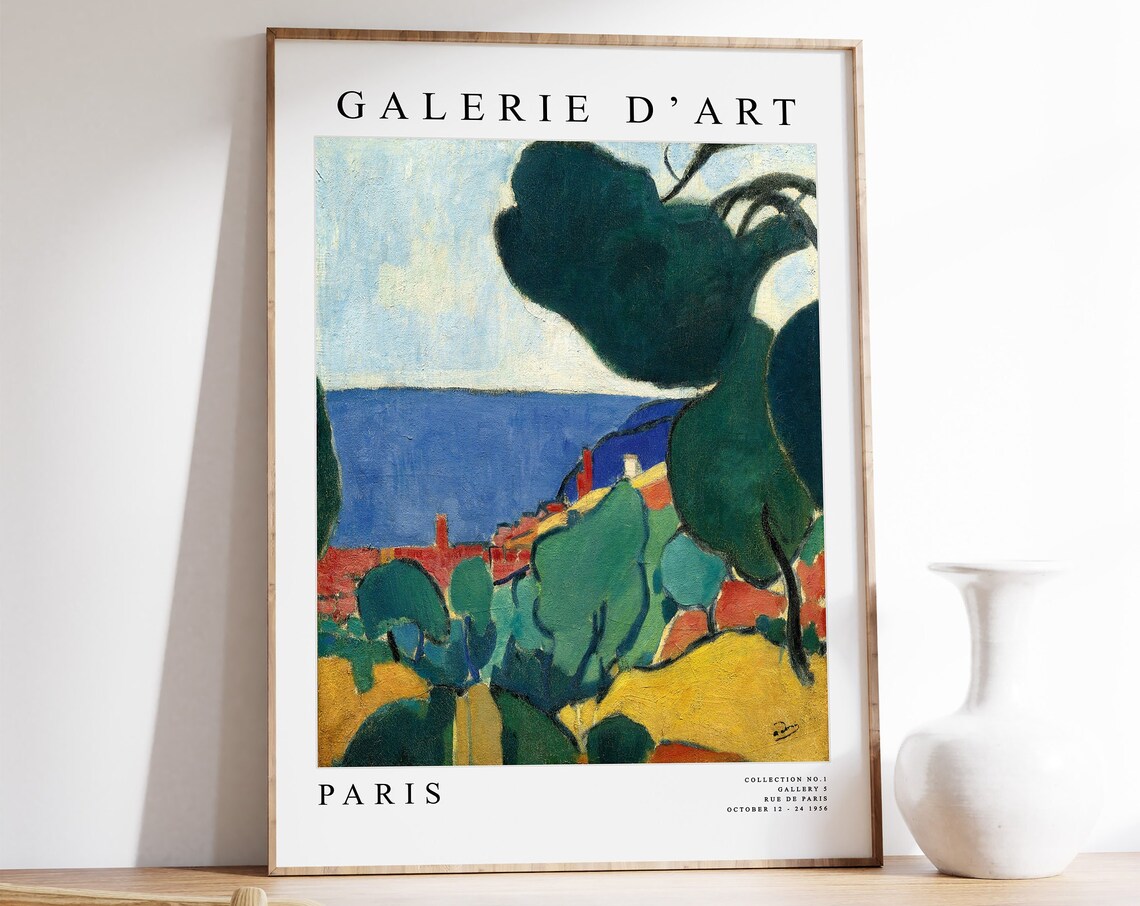 Andre Derain Vue De Cassis Exhibition Poster