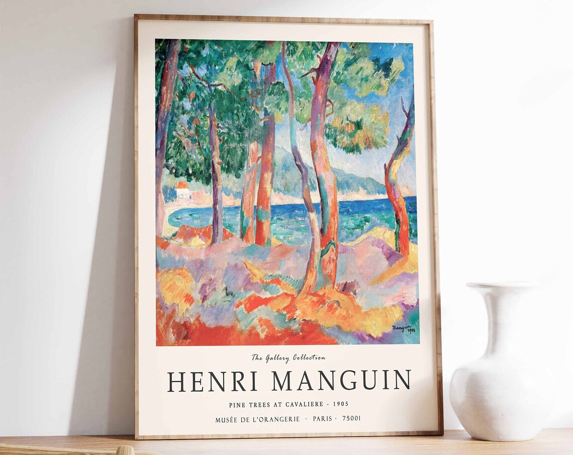 Henri Manguin Pine Trees at Cavaliere 1905 Fauvist Gallery Poster