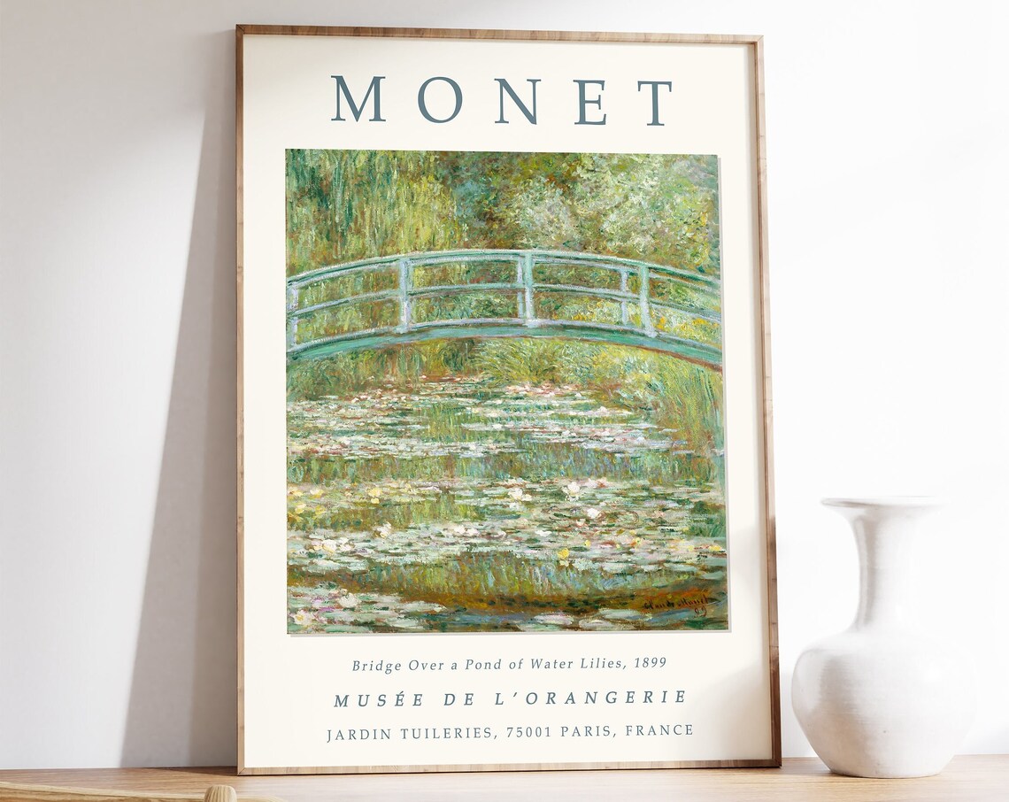 Claude Monet Bridge Over a Pond Of Waterlilies Print
