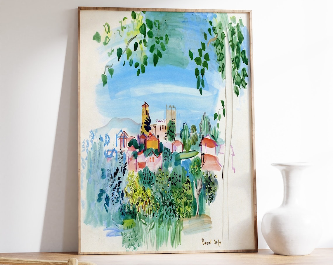 Raoul Dufy Vernet Les Bains Fauvist Art Print