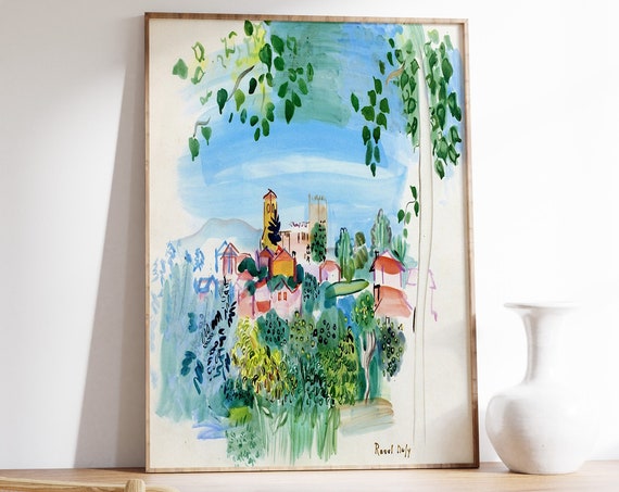 Raoul Dufy Vernet Les Bains Fauvist Art Print