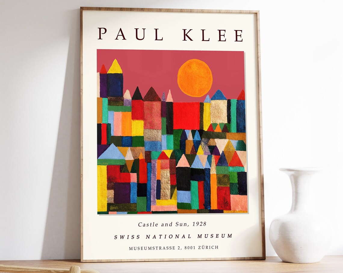 Paul Klee Castle And Sun Abstract Art Print